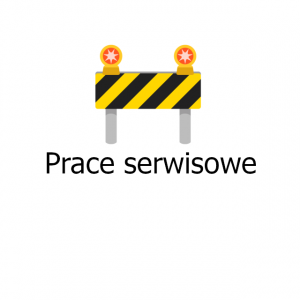 logo pracy serwisowych; emoji uwaga wykopy